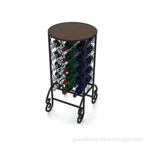 Metal Commercial Metal Wine Racks , Hotel Wine Display Stan